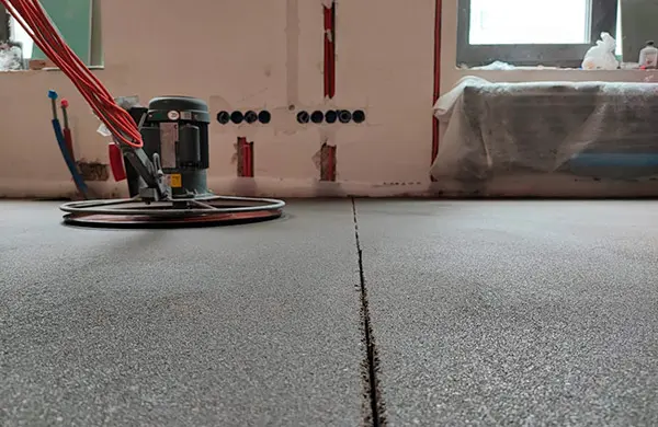 Механизированная стяжка — Стандартная полусухая стяжка — фото